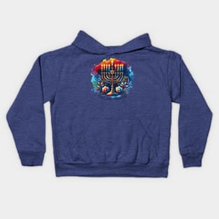 Peace, Love and Miracle - Hanukkah holiday Kids Hoodie